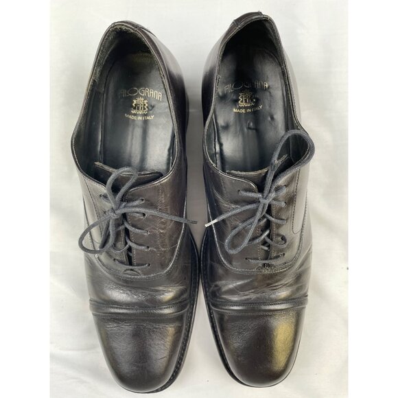 Filograna Men\'s Black Leather Shoes/Oxford Italy Size 10 SKU 3626 main image 4